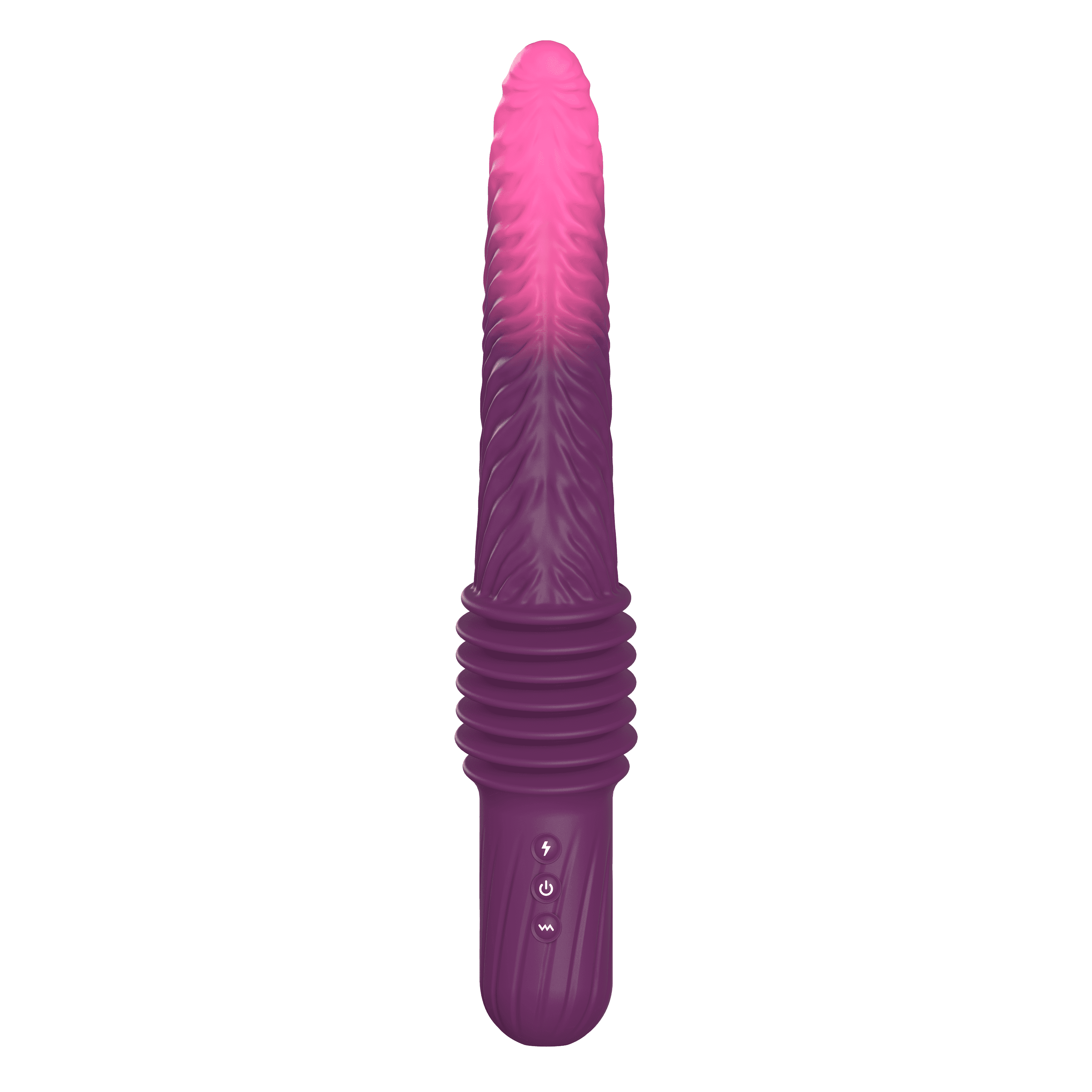 Vibromasseur Poussant Sceptre - Texture en Spirale