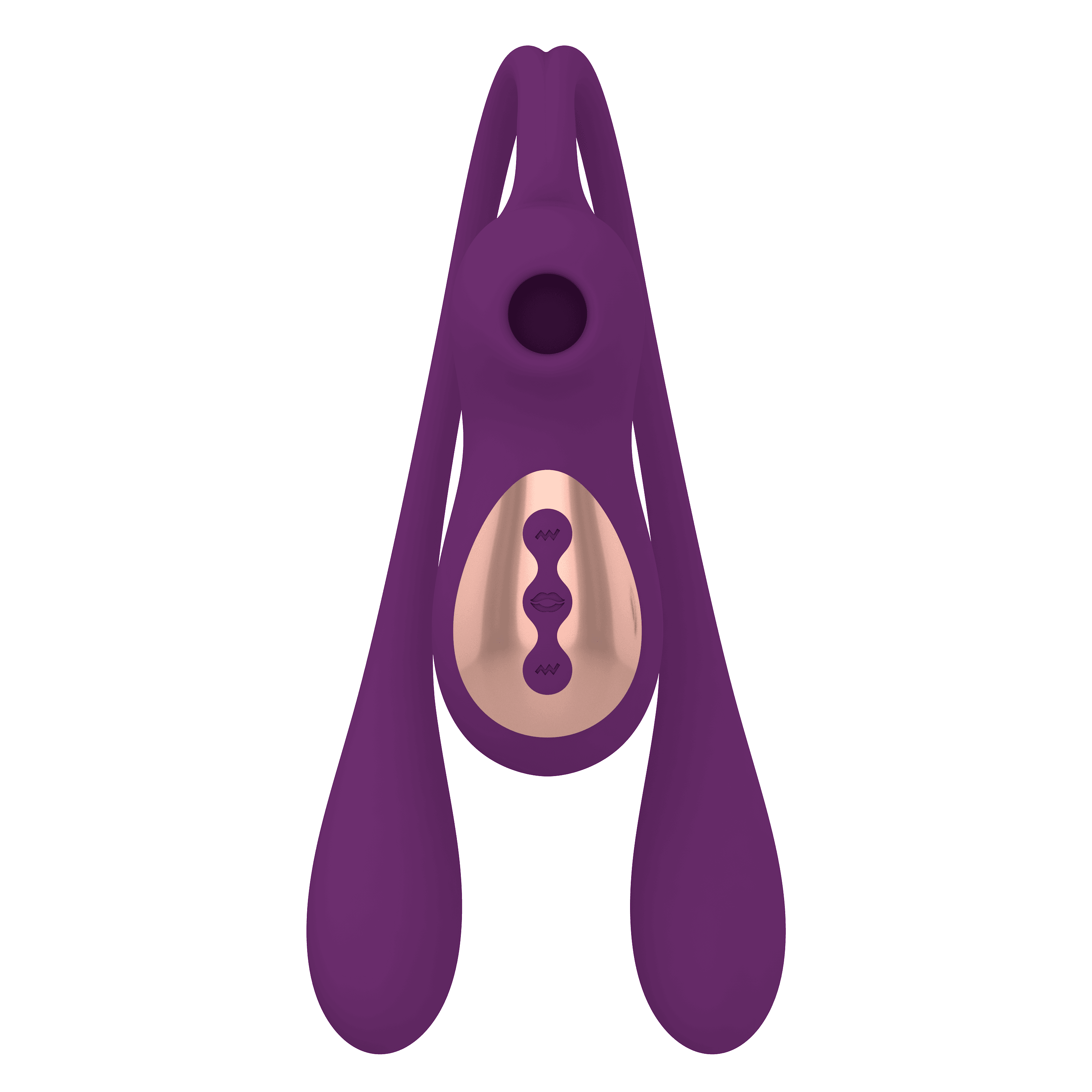 Stimulateur Clitoridien Purple Bunny - Trois Points de Contact