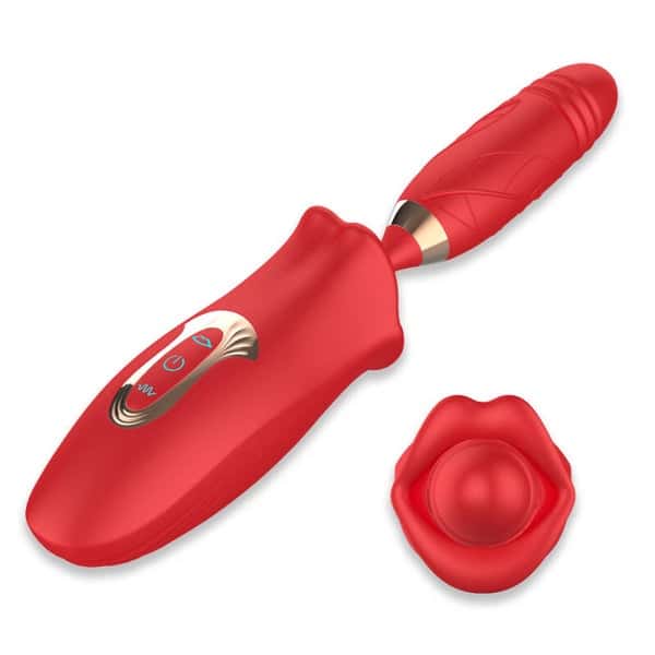Vibromasseur Point G avec Stimulateur Clitoridien - Machine à Orgasme 2-en-1