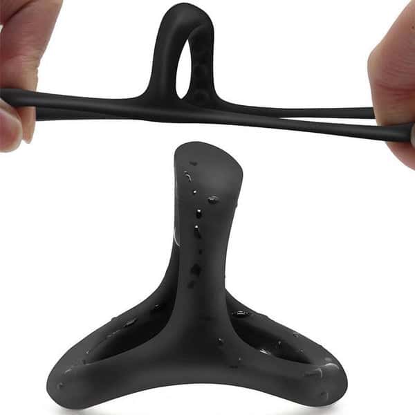 Cockring Triangle - Ultra-Doux & Double Plaisir Sécurisé