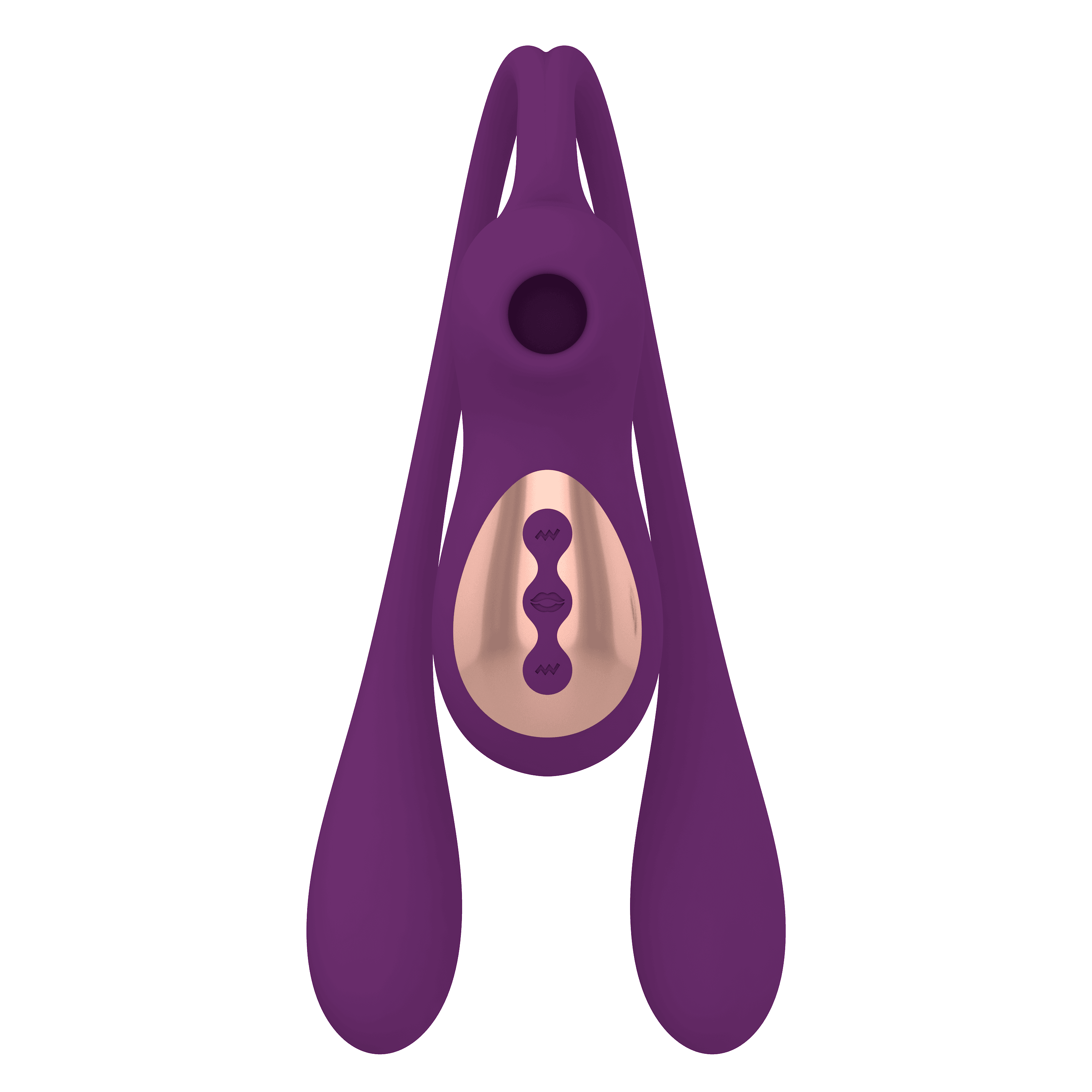 Purple Bunny Clitoral Stimulator — Three Contact Points - 1