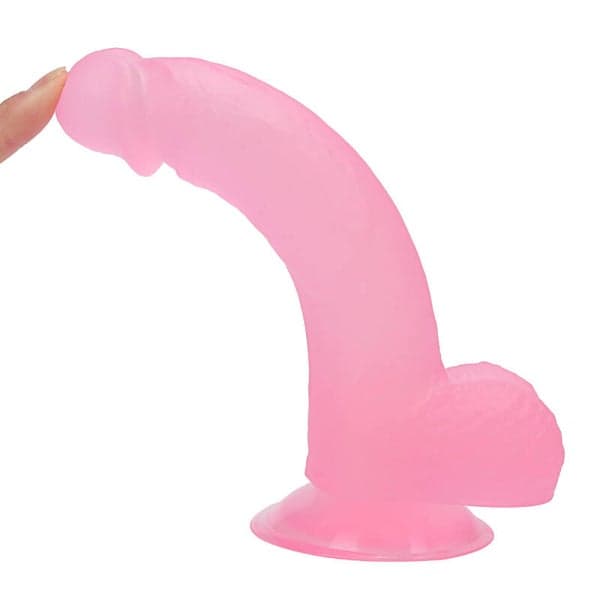 Realistic Pink 20cm Dildo - 3