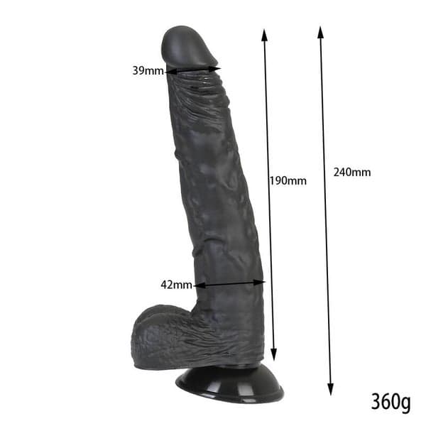 Realistic 24cm Dildo — Fuller Size - 3