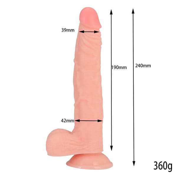 Realistic 24cm Dildo — Fuller Size - 8