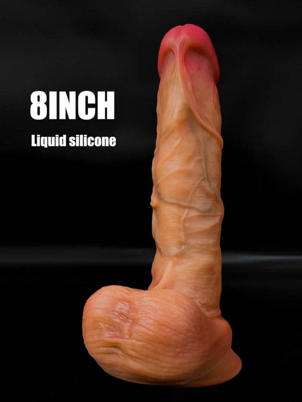 "Real Man" Series — Realistic 20cm Dildo with Balls - 6