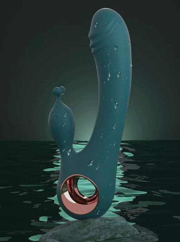Clit & G-Spot Curve Silicone Vibrator — Licking & Internal Stimulation - 5
