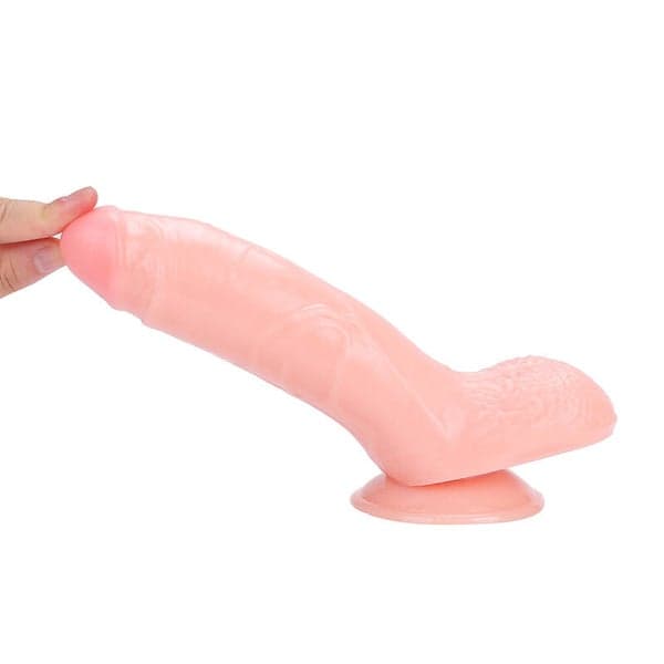 Realistic 23.5cm Curved Dildo - 4