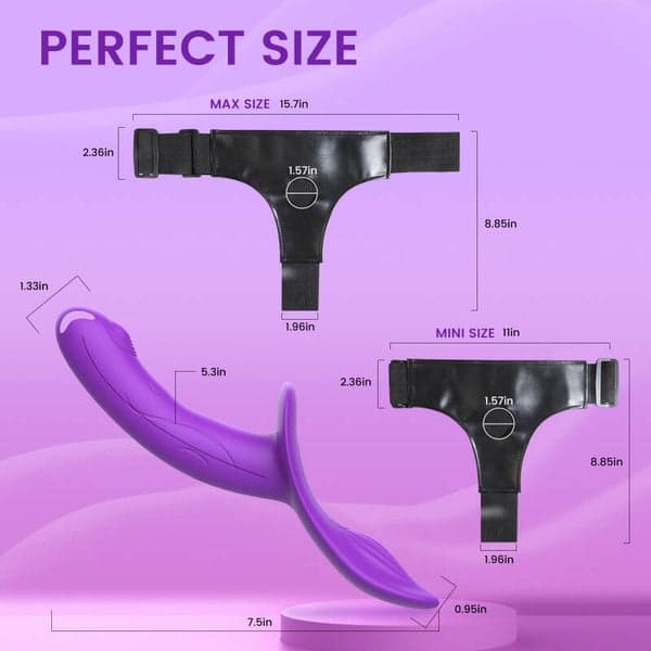Realistic Strapless Strap-On Vibrator for Couples — Remote Controlled - 6