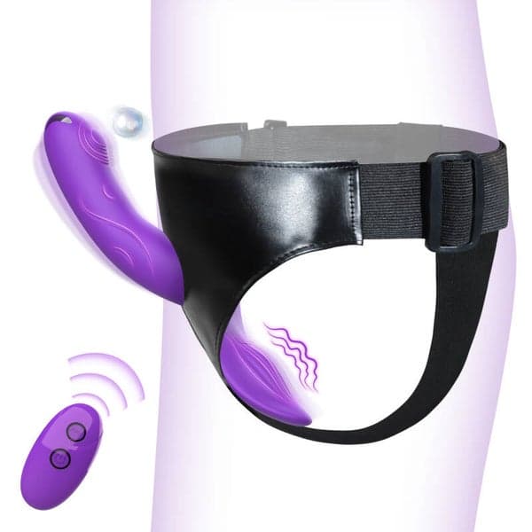 Realistic Strapless Strap-On Vibrator for Couples — Remote Controlled - 2