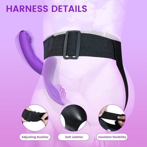 Realistic Strapless Strap-On Vibrator for Couples — Remote Controlled - 4