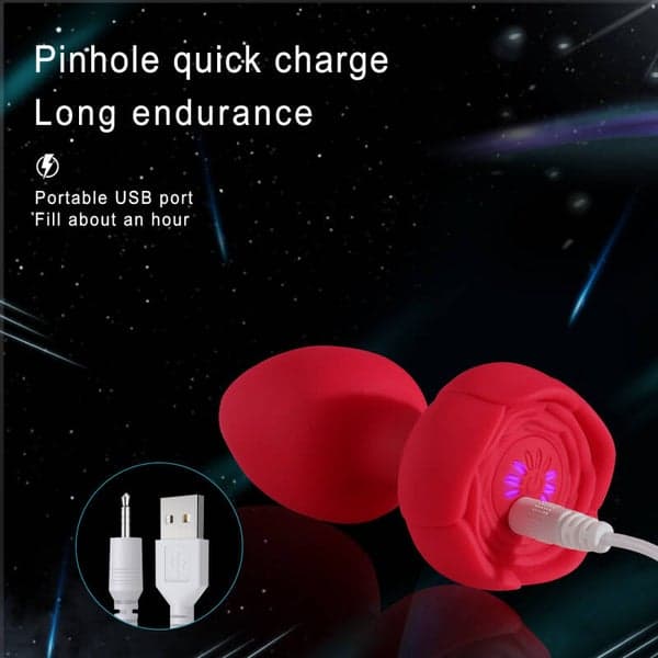 Light-Up Anal Plug with Remote Control — Soft Silicone - 5