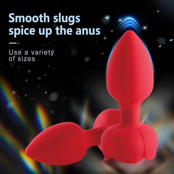 Light-Up Anal Plug with Remote Control — Soft Silicone - 6