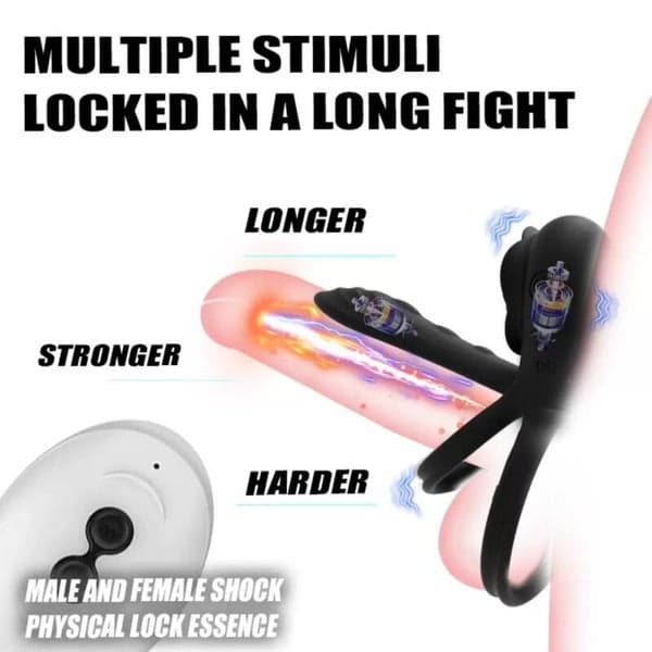 Rose Vibrating Ejaculation Ring — Dual Motor for Longer Pleasure - 3
