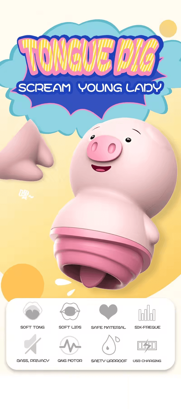 Cute Piggy Tongue Vibrator — Playful & Powerful Pleasure - 2