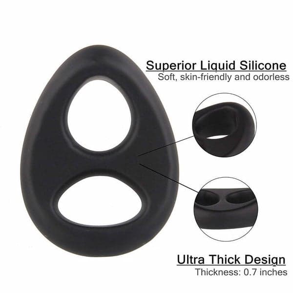 Soft Liquid Silicone Cock Ring — Against Premature Ejaculation - 3