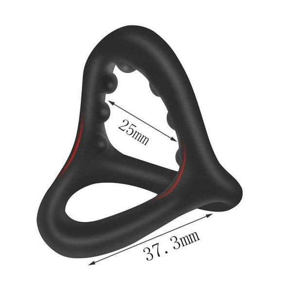 Triangle Cock Ring — Ultra-Soft & Safe Double Pleasure - 7
