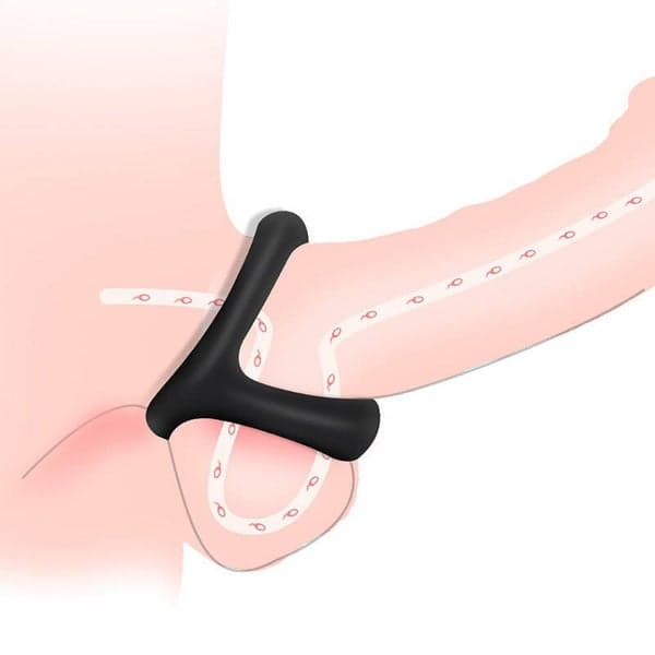 Triangle Cock Ring — Ultra-Soft & Safe Double Pleasure - 5