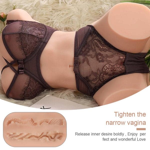 Realistic 3.5kg Sex Doll Dual Channel Masturbator - 6