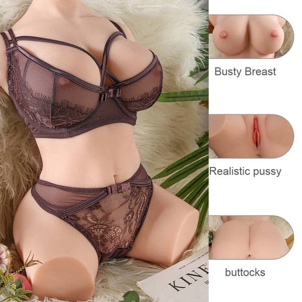 Realistic 3.5kg Sex Doll Dual Channel Masturbator - 3