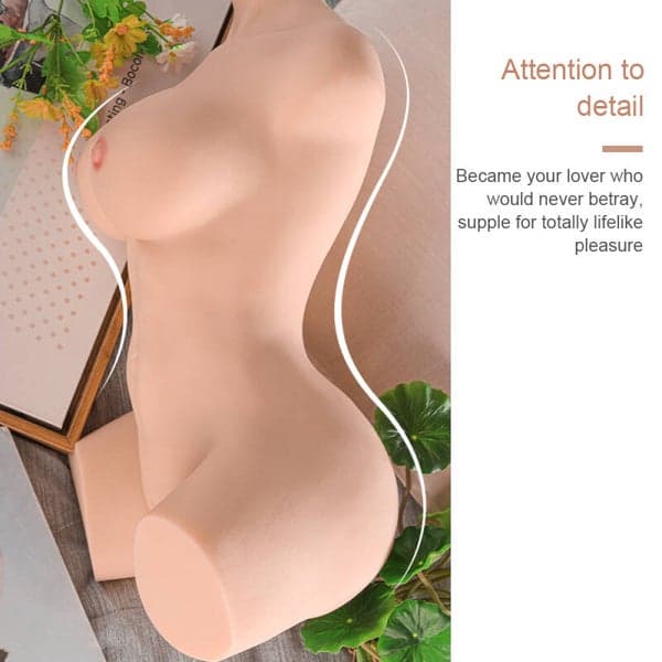 Realistic 3.5kg Sex Doll Dual Channel Masturbator - 4