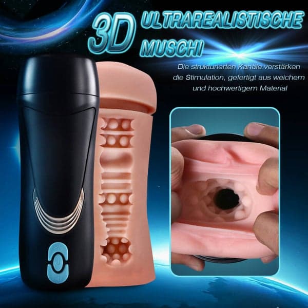 Soft Vagina Cup Vibrating Masturbator — 10 Modes - 4