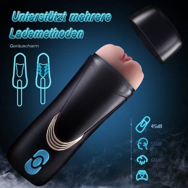 Soft Vagina Cup Vibrating Masturbator — 10 Modes - 6