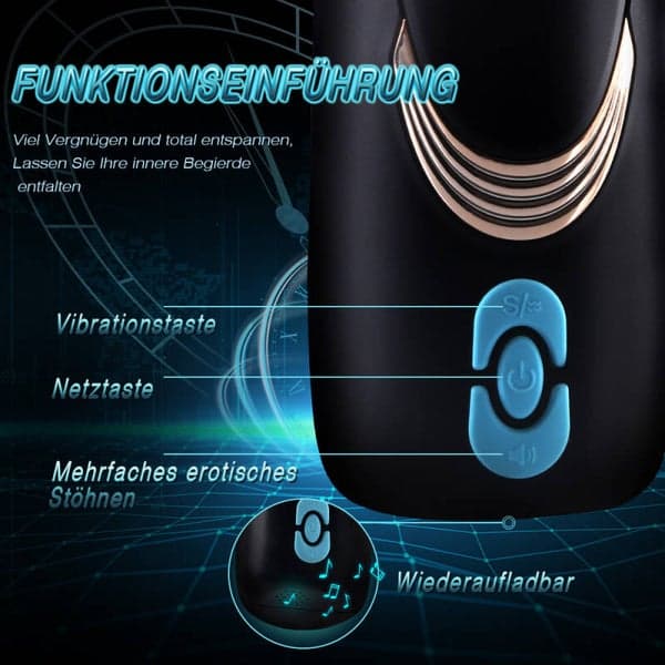 Soft Vagina Cup Vibrating Masturbator — 10 Modes - 7