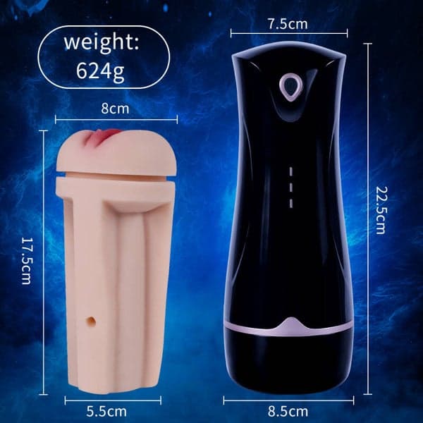 Realistic Vibrating Vagina Cup Masturbator - 3
