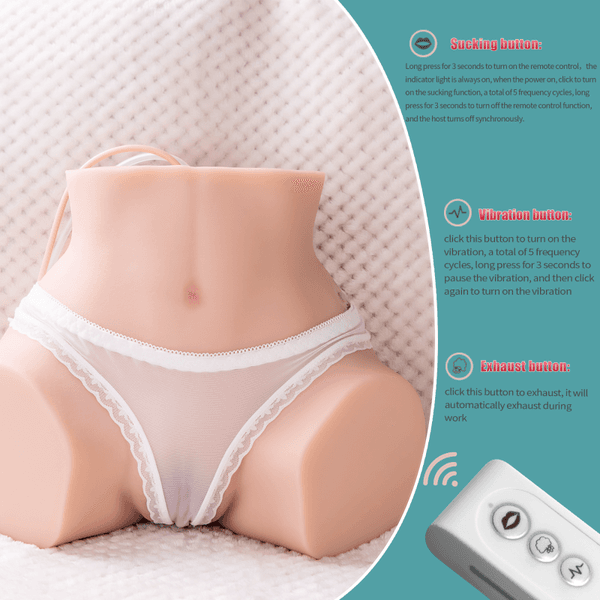 3D Suction & Vibrating 5.4kg Sex Doll Stimulator - 7
