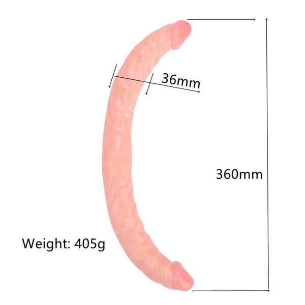 Double-Headed 36cm Dildo — Two Ends - 7