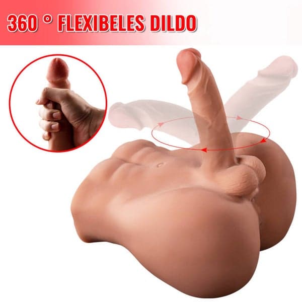 Male Half-Body 6kg Penis Simulator - 3