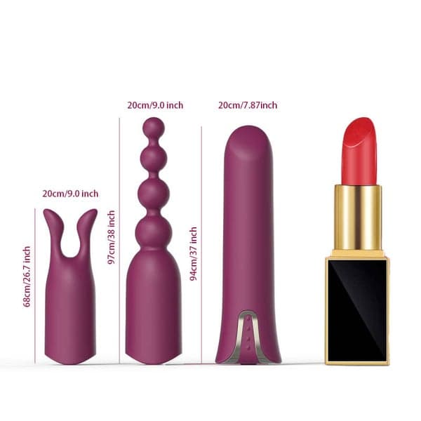 Lipstick Vibrator Set — 12-Mode Discreet Design - 6